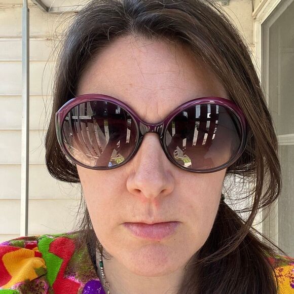 Coach S2003 Plum Ombre Oversized Sunglasses Y2K Logo Glam Shades main image 5